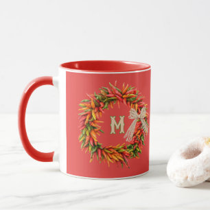 Southwest Colourful Chile Wreath Personalized Mug