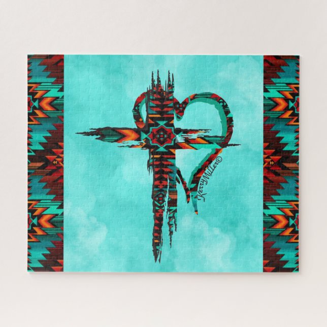 Southwest Cross Et HeartJigsaw Puzzle (Horizontal)