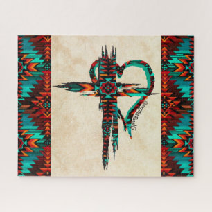 Southwest Cross Et HeartJigsaw Puzzle