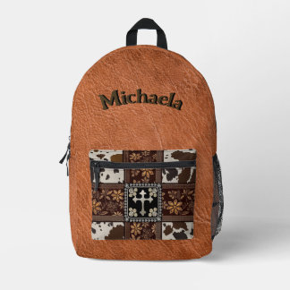 Southwest Cross Print Cut Sew Bag