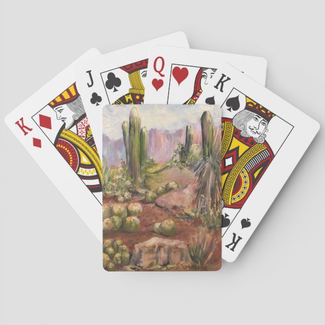 Southwest Desert Cactus Card Deck (Back)