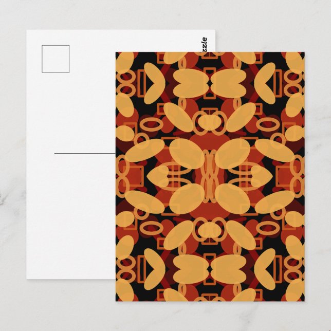 Southwest Desert Landscape Colours Abstract Art Postcard (Front/Back)