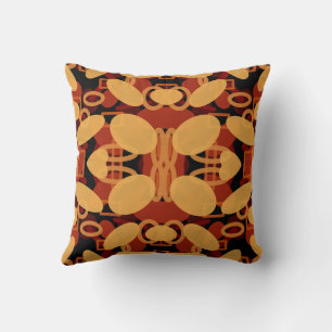 Southwest Desert Landscape Colours Abstract Art Throw Pillow