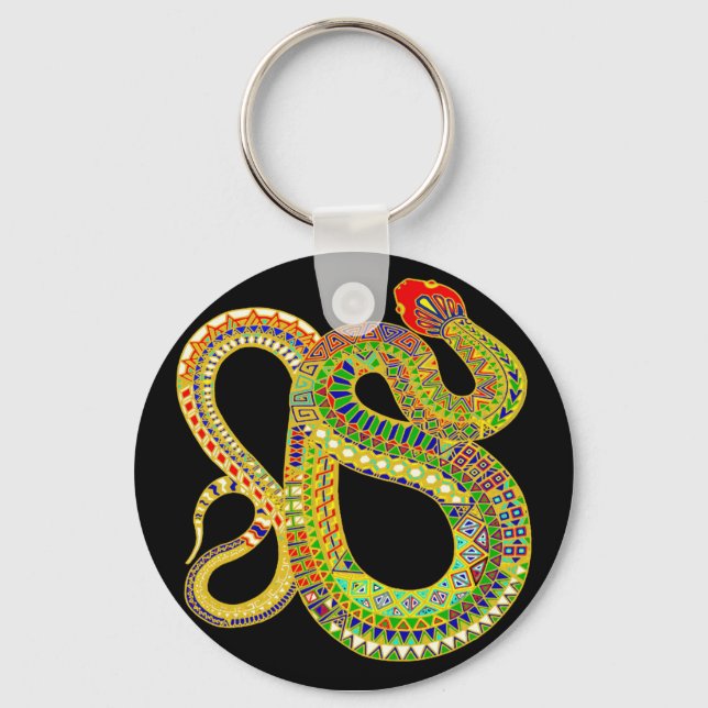 Southwest Desert Rattler Keychain (Front)
