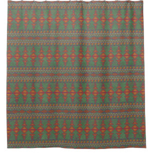 Southwest Desert Sagebrush Green Geometric Design 