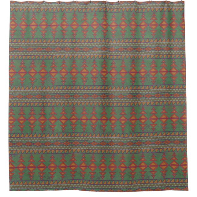 Southwest Desert Sagebrush Green Geometric Design  (Front)