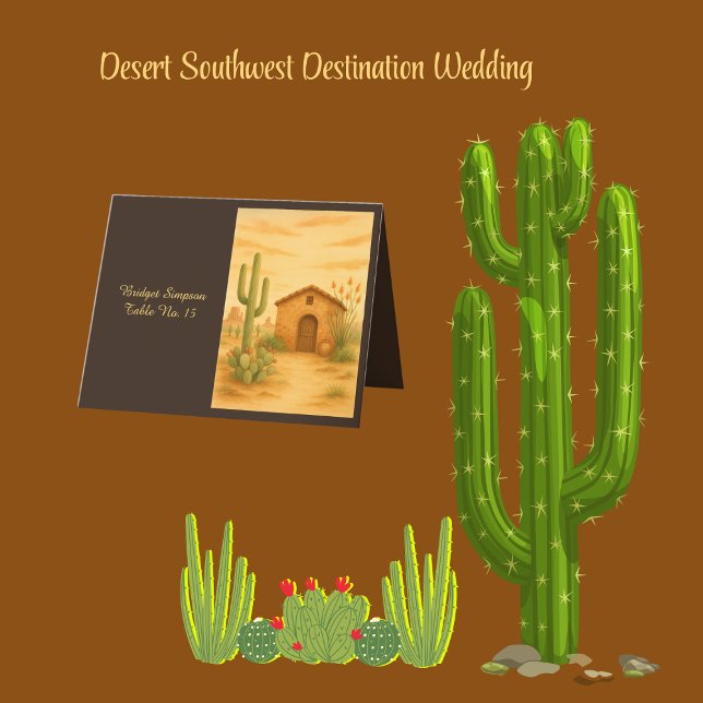Southwest Desert Terracotta Wedding guest Card (Creator Uploaded)