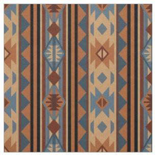 Southwest Design Adobe Grey Brown Tribal Pattern Fabric