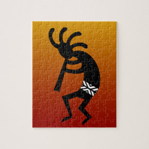 Southwest Design Dancing Kokopelli Jigsaw Puzzle