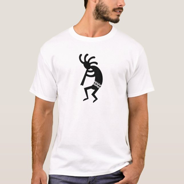 Southwest Design Dancing Kokopelli T-Shirt (Front)