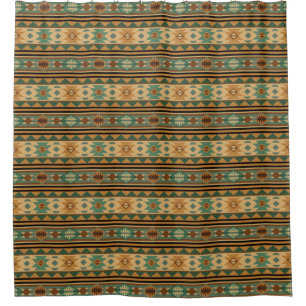 Southwest Design Green Brown Tan
