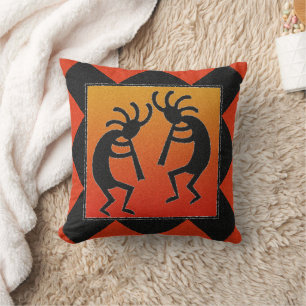 Southwest Design Kokopelli Throw Pillow