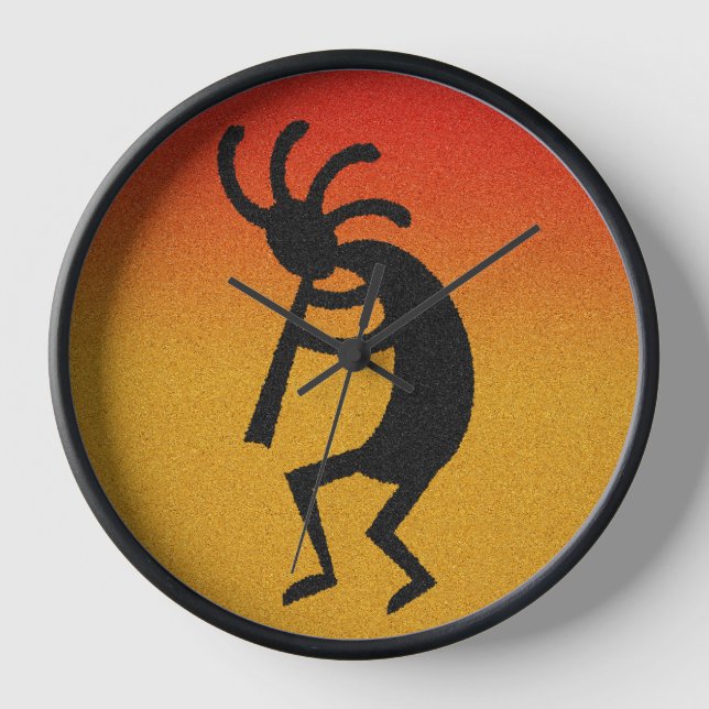 Southwest Design Kokopelli Wall Clock (Front)