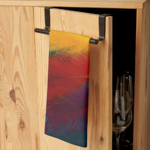 Southwest Feather Abstract Kitchen Towel