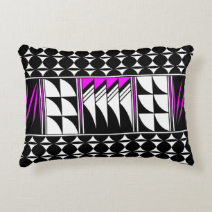 Southwest Feather Blessing in Pink Accent Pillow