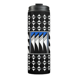Southwest Feather Blessings in Blue Thermal Tumbler