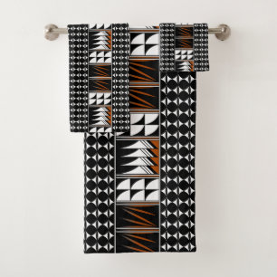 Southwest Feather Blessings in Rust Bath Towel Set