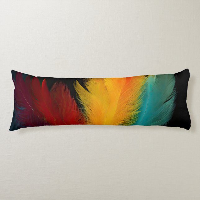 Southwest Feathers 2 Body Pillow (Front)