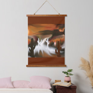 Southwest Fire and Ice Abstract Art Hanging Tapestry