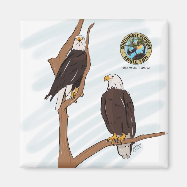 Southwest Florida Eagle Cam Magnet (Front)