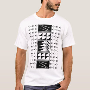 Southwest Four Feathers in Chrome T-Shirt