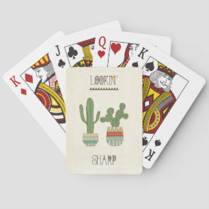 Southwest Geo IX   Lookin' Sharp Playing Cards