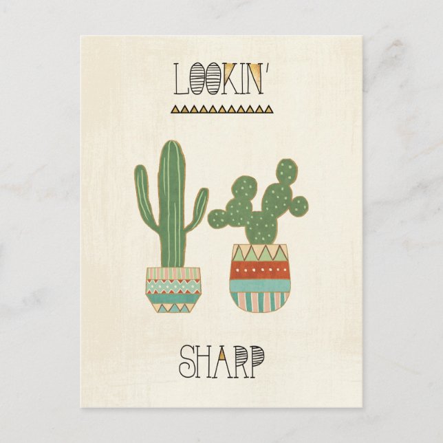 Southwest Geo IX | Lookin' Sharp Postcard (Front)