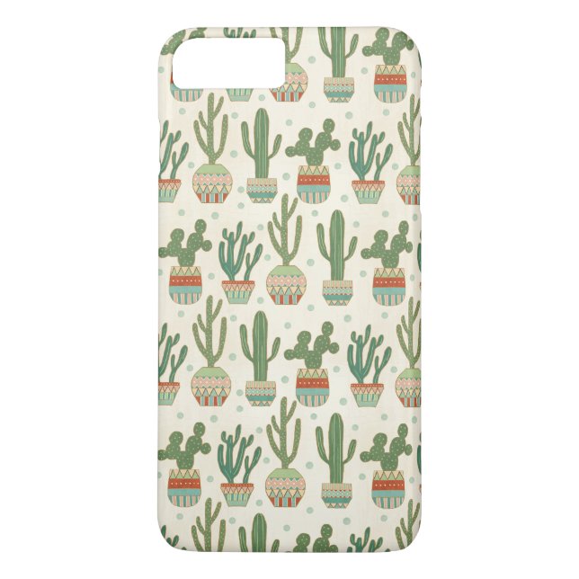 Southwest Geo Step | Cactus Pattern Case-Mate iPhone Case (Back)