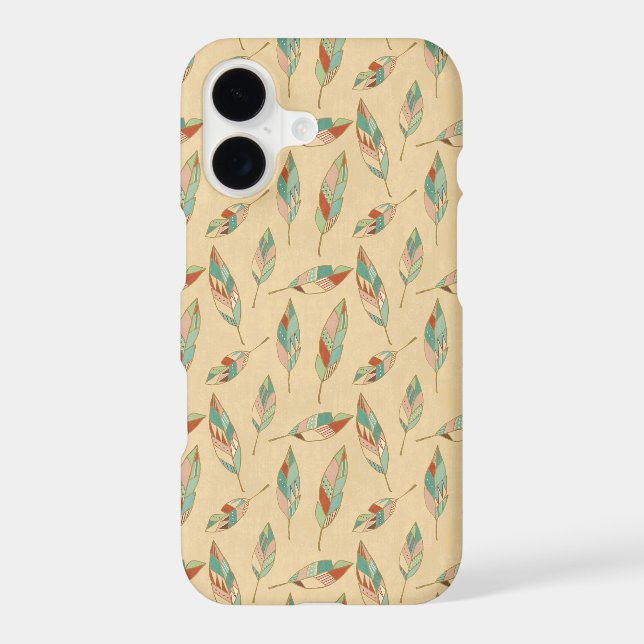 Southwest Geo Step | Coral Feather Pattern (Back)