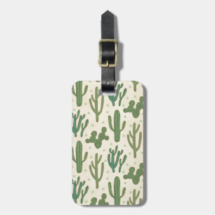 Southwest Geo Step   Desert Cactus Pattern Luggage Tag
