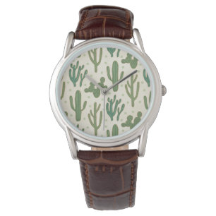 Southwest Geo Step   Desert Cactus Pattern Watch