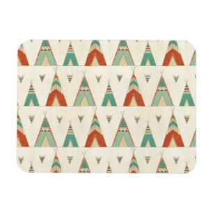 Southwest Geo Step Geometric Teepee Pattern Magnet