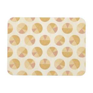 Southwest Geo Step Orange Circle Pattern Magnet
