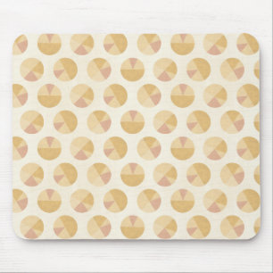 Southwest Geo Step Orange Circle Pattern Mouse Pad