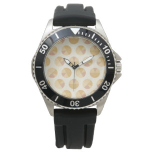 Southwest Geo Step Orange Circle Pattern Watch