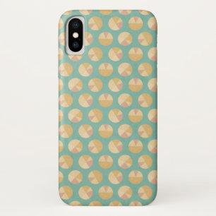 Southwest Geo Step   Orange & Green Circle Pattern iPhone X Case