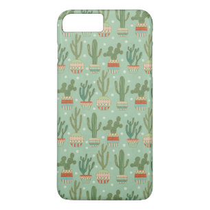 Southwest Geo Step   Potted Cactus Pattern iPhone 8 Plus/7 Plus Case