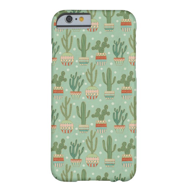 Southwest Geo Step | Potted Cactus Pattern Case-Mate iPhone Case (Back)