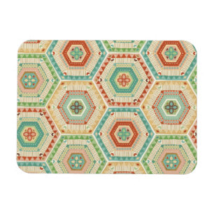 Southwest Geo Step Southwest Hexagon Pattern Magnet