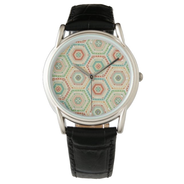Southwest Geo Step | Southwest Hexagon Pattern Watch (Front)