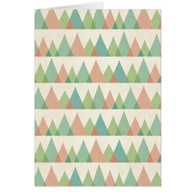 Southwest Geo Step | Teal & Coral Triangles (Front)