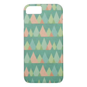 Southwest Geo Step   Teal Triangle Pattern iPhone 8/7 Case