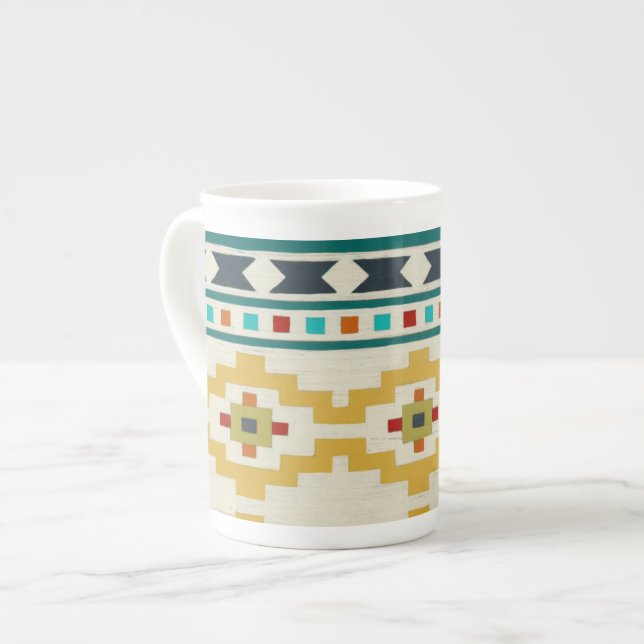 Southwest Geometry III Bone China Mug (Front Left)