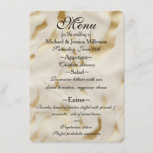 Southwest Gold White Cowhide Menu