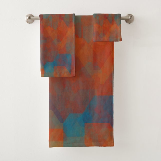 Southwest Illusion Bath Towel Set (Insitu)