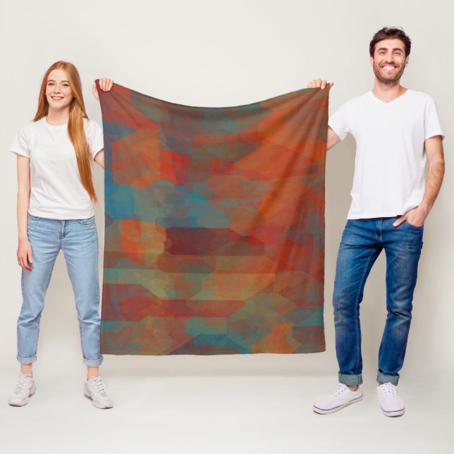 Southwest Illusion Fleece Blanket (In Situ)