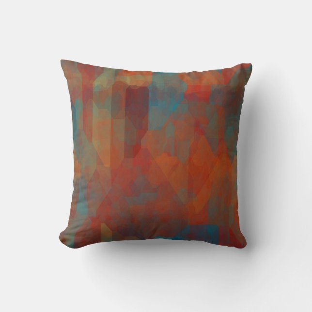 Southwest Illusion Throw Pillow (Front)