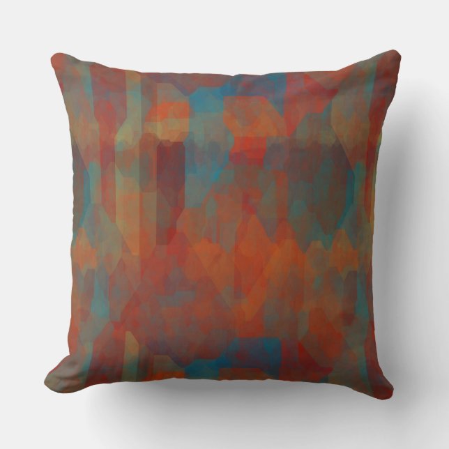 Southwest Illusion Throw Pillow (Front)