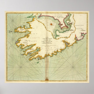 Southwest Ireland by Thornton Poster