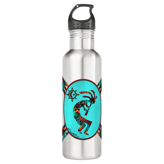 Southwest Kokopelli 710 Ml Water Bottle (Front)